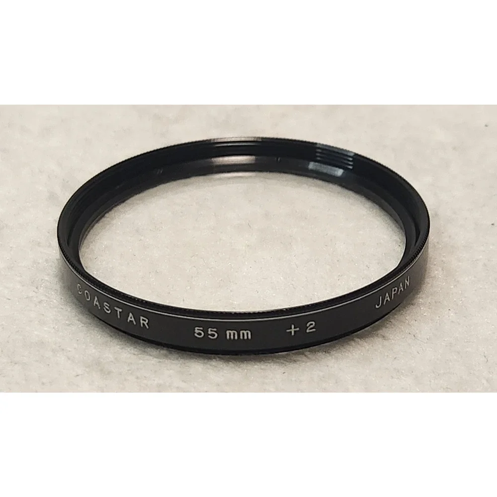 Vintage Coastar Japan 55mm High Res Close Up Camera Lense Filter Set +1 +2 +3